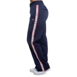 Champion, red, white and blue athletic track sweat pants